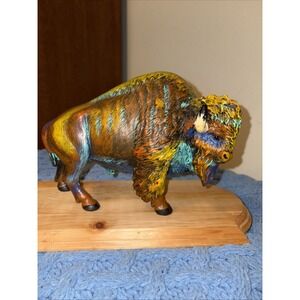 Yellowstone Buffalo Trace 9" Statue Multicolor Western Figure
